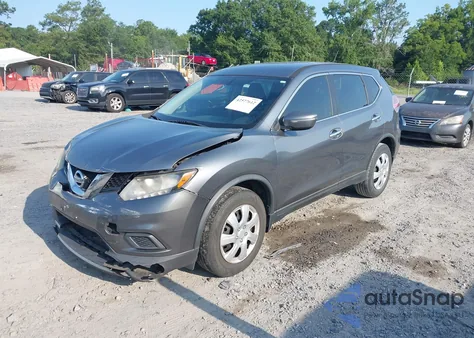 2015 Nissan Rogue S из США, поврежденный, VIN KNMAT2MT5FP580907